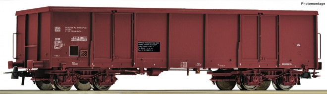 Gondola car type Eaos<br /><a href='images/pictures/Roco/Roco-76729.jpg' target='_blank'>Full size image</a>